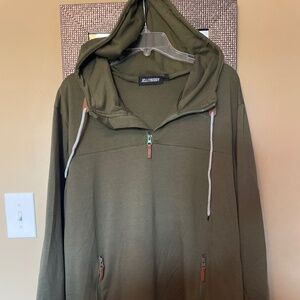 Men’s Jellybuddy quarter zip long sleeve hoodie XXL
